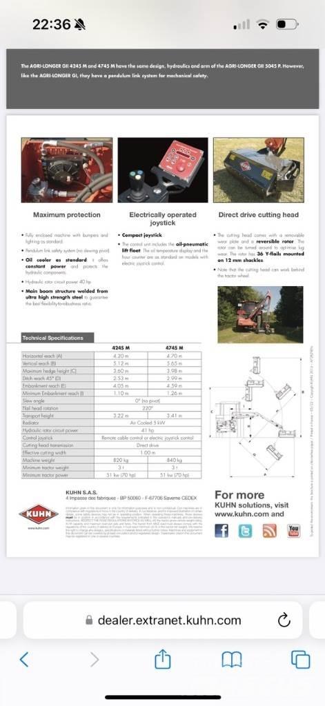 Kuhn E4745 M Other road and snow machines