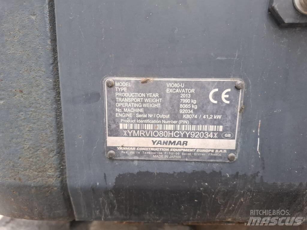 Yanmar Vio 80 U Mini excavators  7t - 12t
