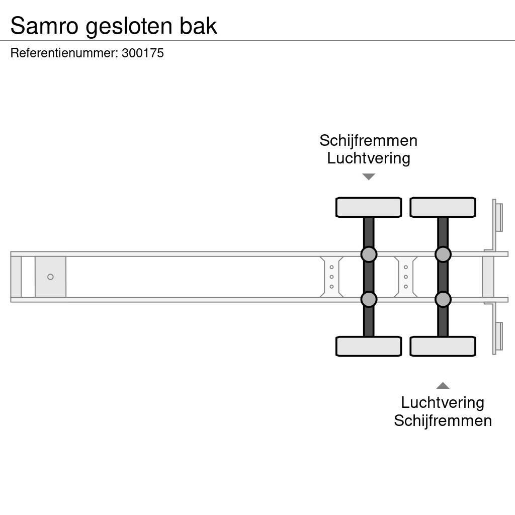 Samro gesloten bak Box body semi-trailers
