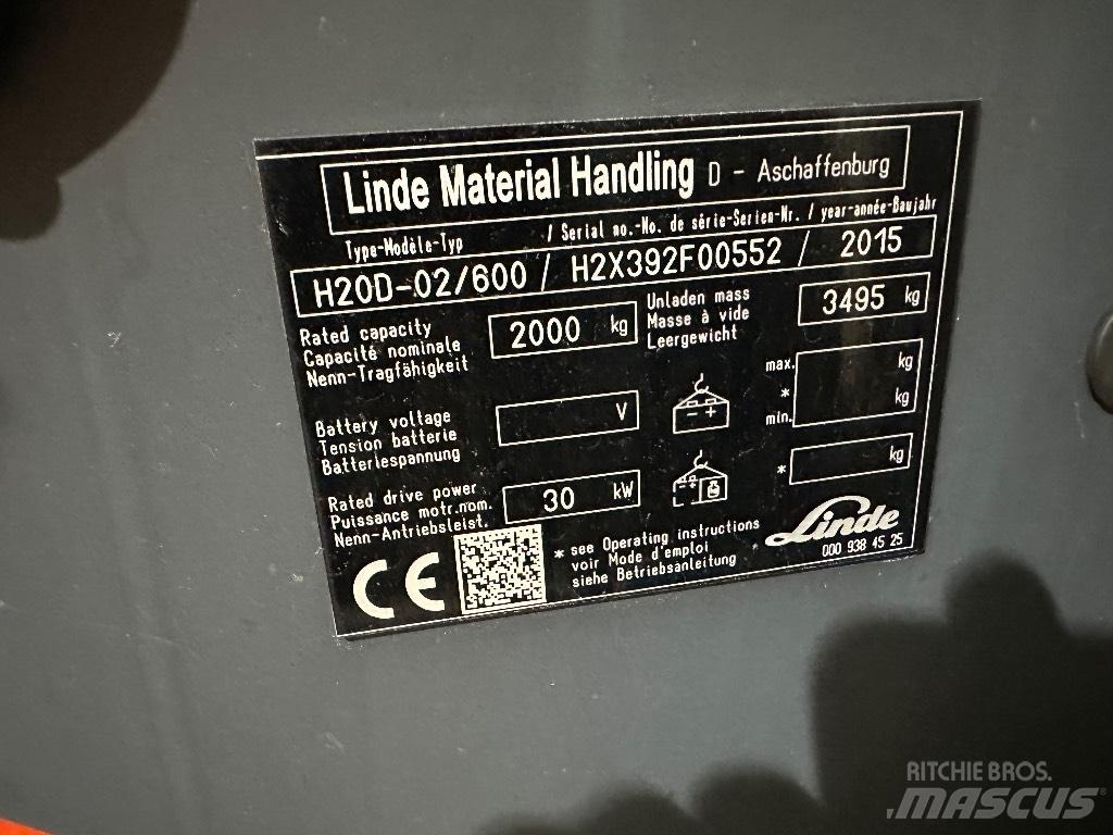 Linde H20D-02 Diesel Forklifts