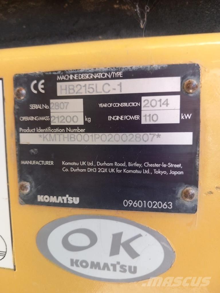 Komatsu HB 215 LC-1 Forestry Cabin