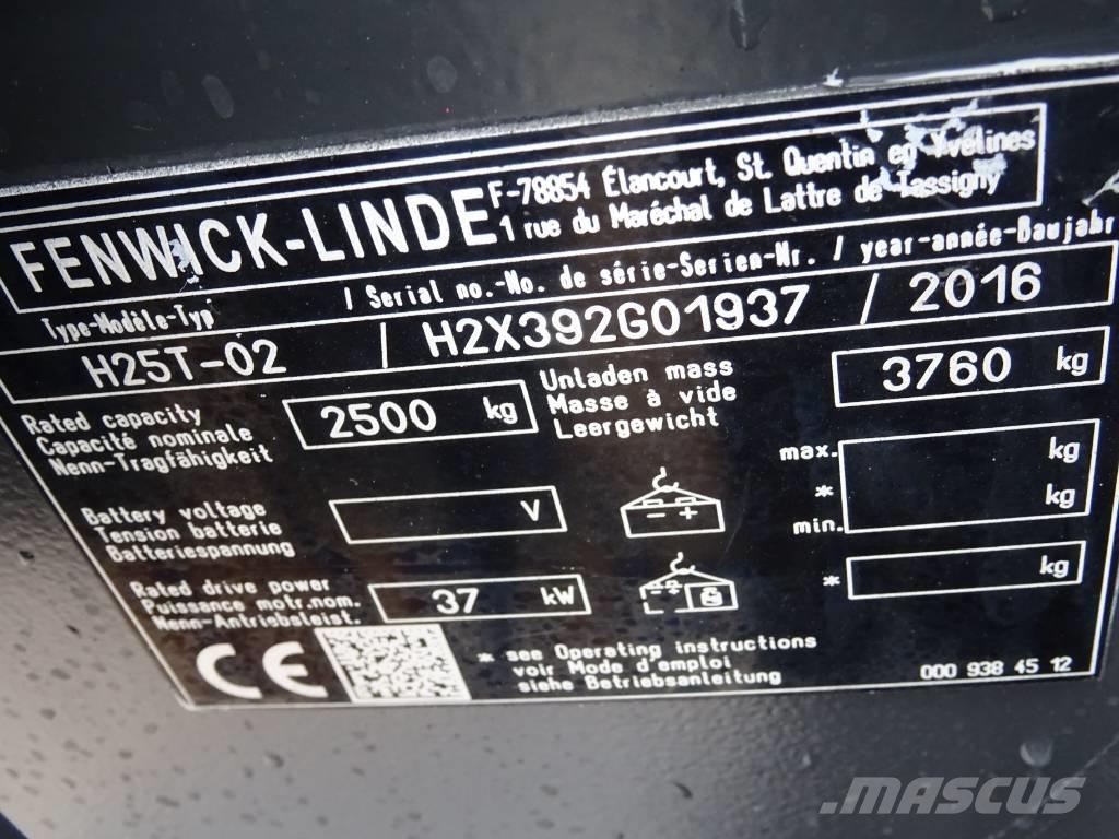 Linde H25T-02 LPG trucks
