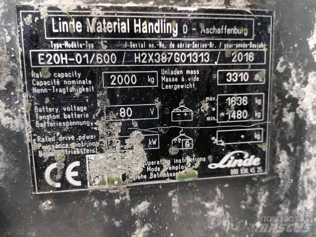 Linde E20H-01/600 Electric Forklifts