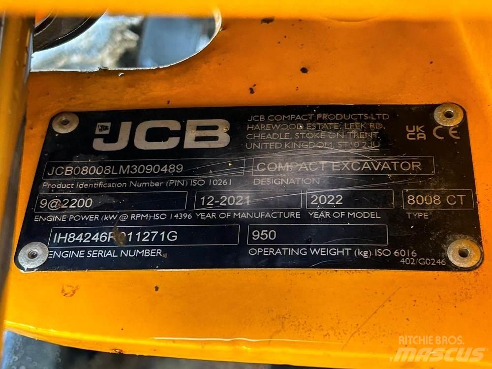 JCB 8008 Mini Excavators <7t (Mini Diggers)
