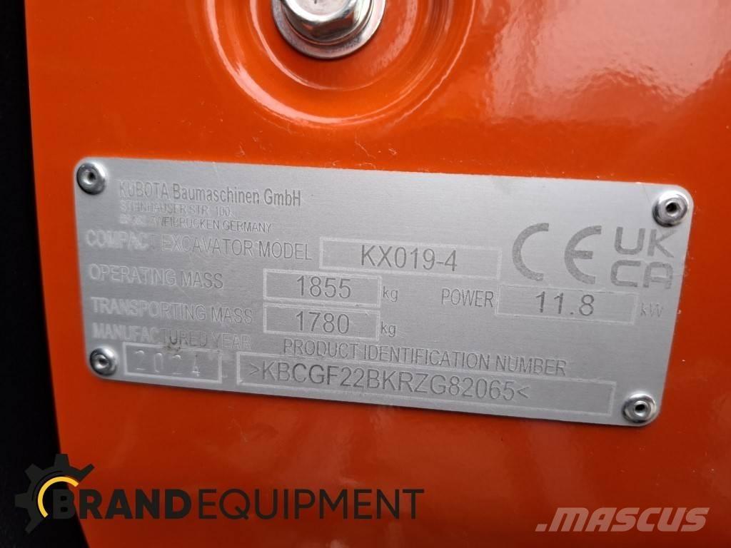 Kubota KX019-4 Mini Excavators <7t (Mini Diggers)