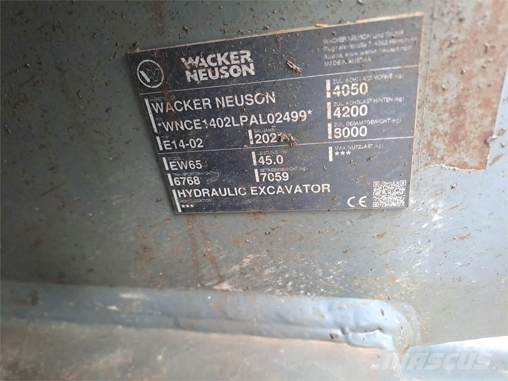 Wacker Neuson EW65 Wheeled Excavators
