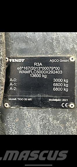 Fendt Tigo 50 MR Utility Trailers