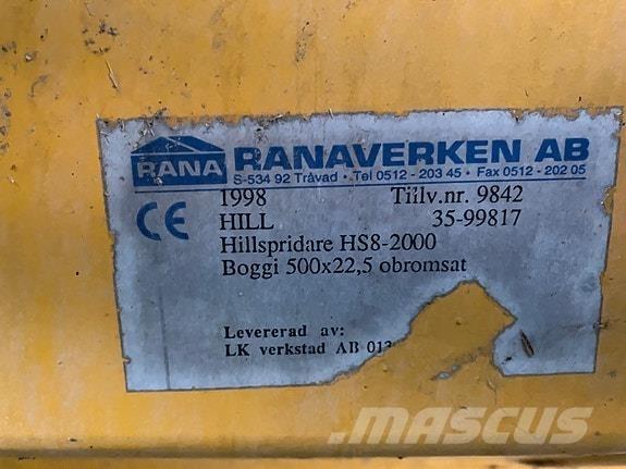 Hill HS8-2000 Manure spreaders