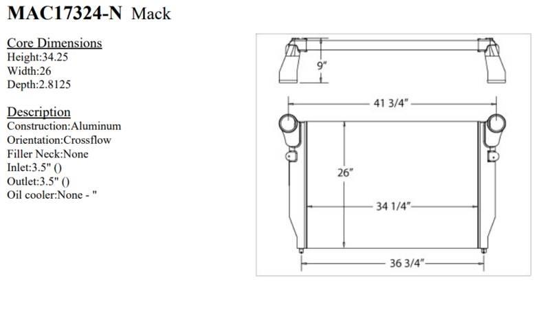 Mack CXN Other Components