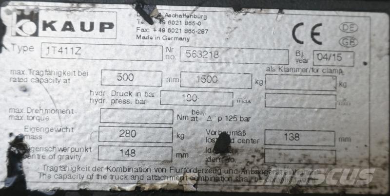 Kaup 1T411Z Other Attachment / Components
