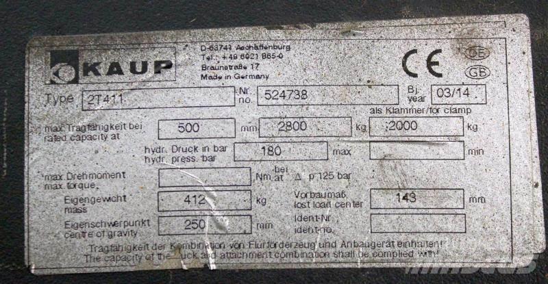 Kaup 2T411 Other Attachment / Components