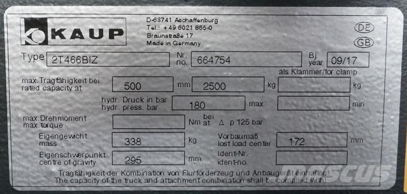 Kaup 2T466BIZ Other Attachment / Components