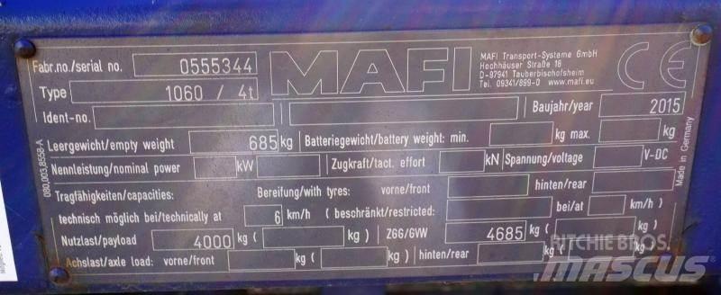 Mafi 1060 / 4t Flatbed Trailers