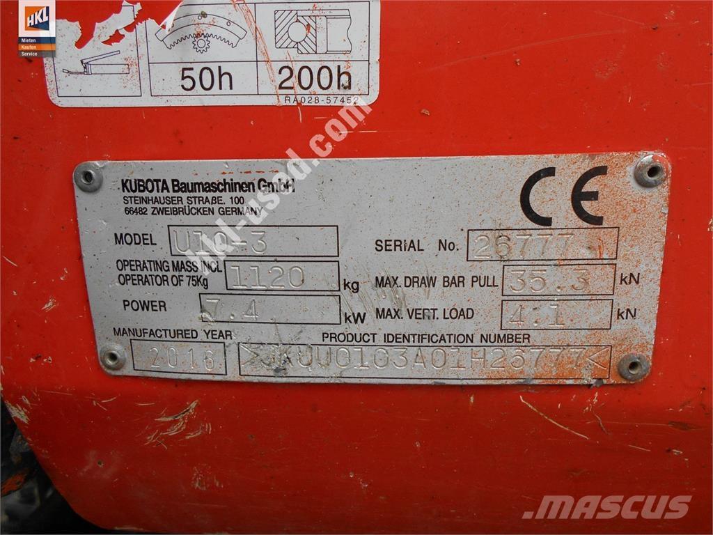 Kubota U 10-3 Mini Excavators <7t (Mini Diggers)