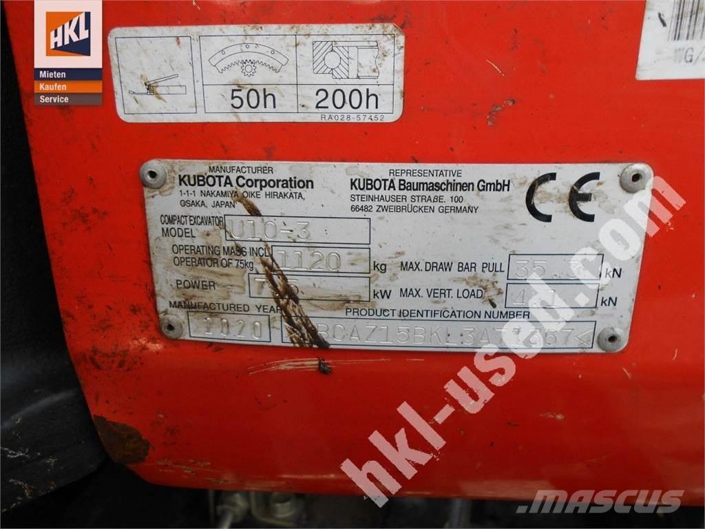Kubota U 10-3 Mini Excavators <7t (Mini Diggers)