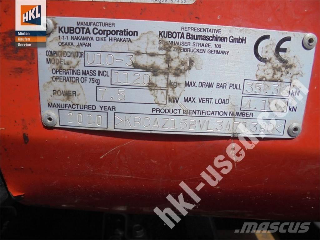 Kubota U 10-3 Mini Excavators <7t (Mini Diggers)