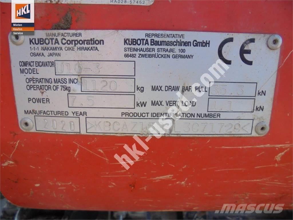 Kubota U 10-3 Mini Excavators <7t (Mini Diggers)