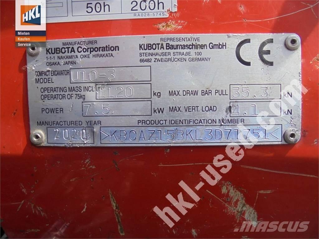 Kubota U 10-3 Mini Excavators <7t (Mini Diggers)