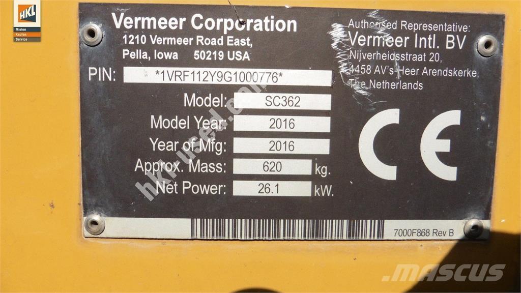 Vermeer SC 362 Other