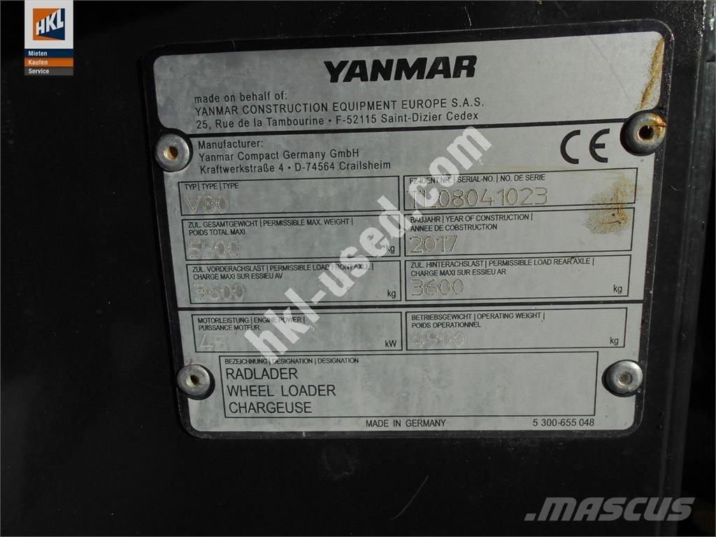 Yanmar V 80 Wheel Loaders