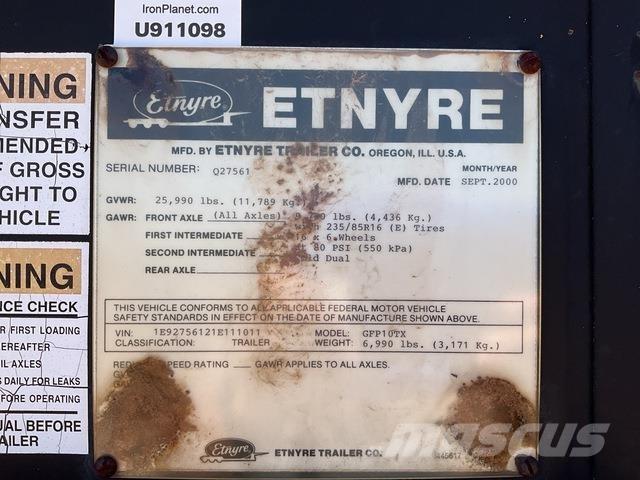 Etnyre GFP10TX Vehicle transport trailers