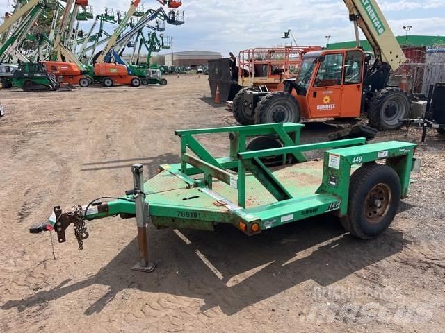 JLG 449 Lowboy trailer