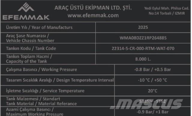 MAN TGM18.250 Water Tankers