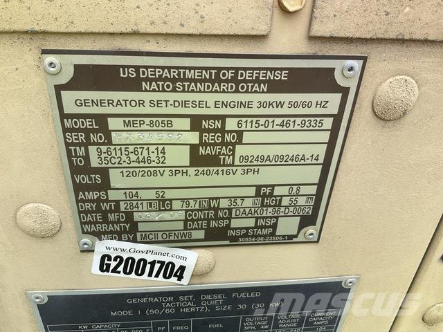  MCII MEP-805B Diesel Generators