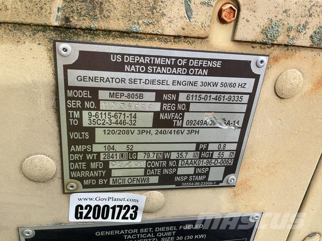  MCII MEP-805B Diesel Generators