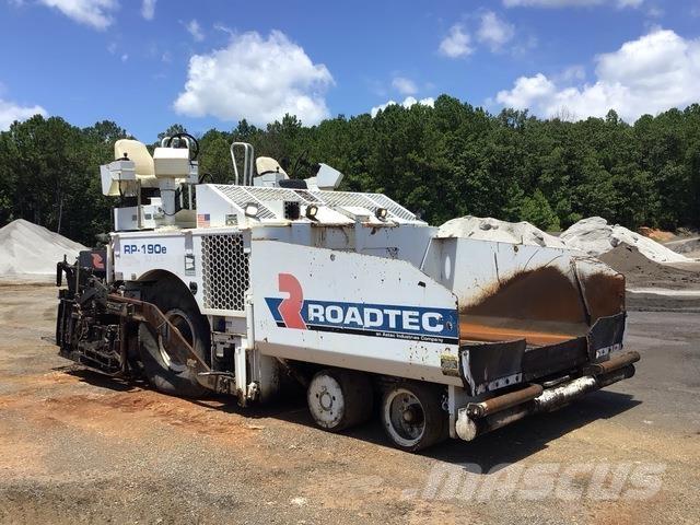Roadtec RP190E Asphalt pavers