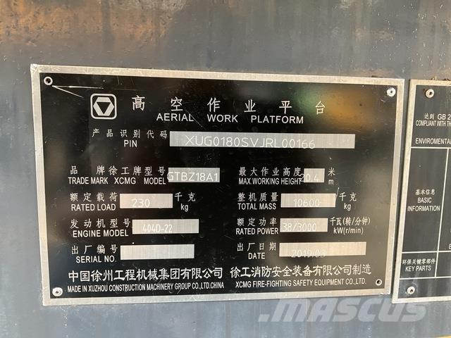 XCMG GTBZ18A1 Articulated boom lifts