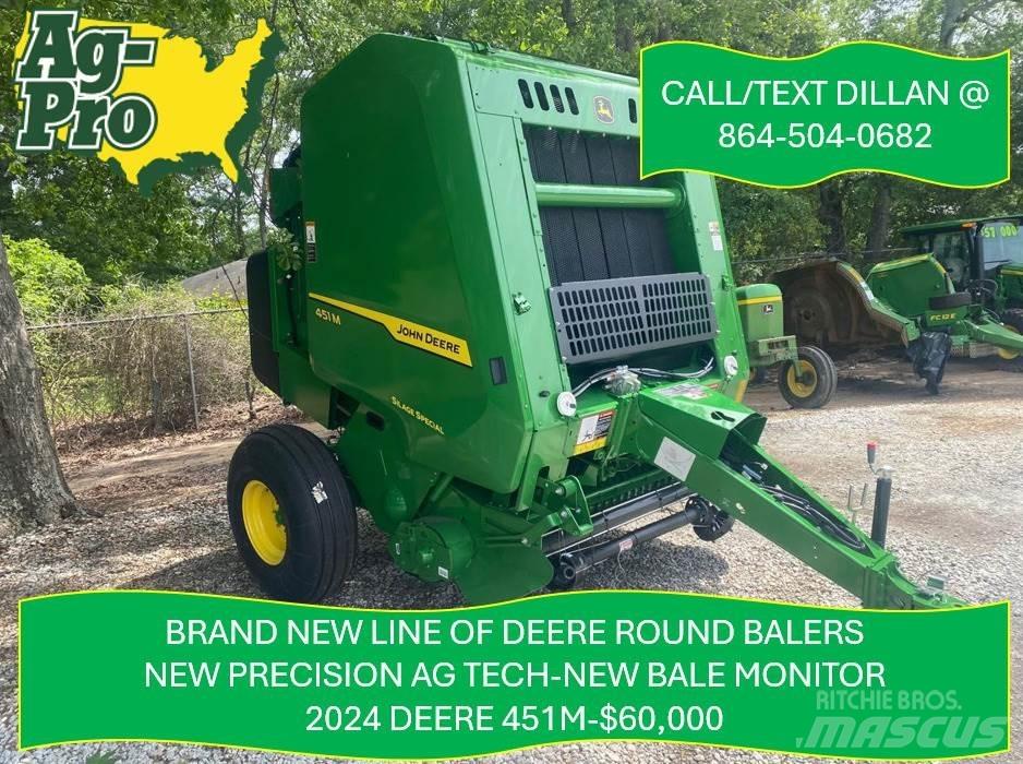 John Deere 451M Round Balers