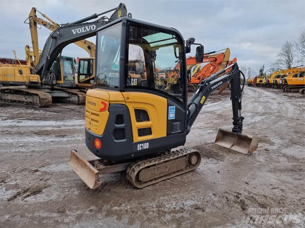 Volvo EC18D Mini Excavators <7t (Mini Diggers)