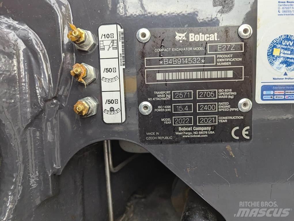 Bobcat E 27z Mini Excavators <7t (Mini Diggers)