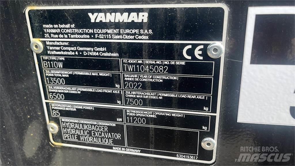 Yanmar B110W Wheeled Excavators