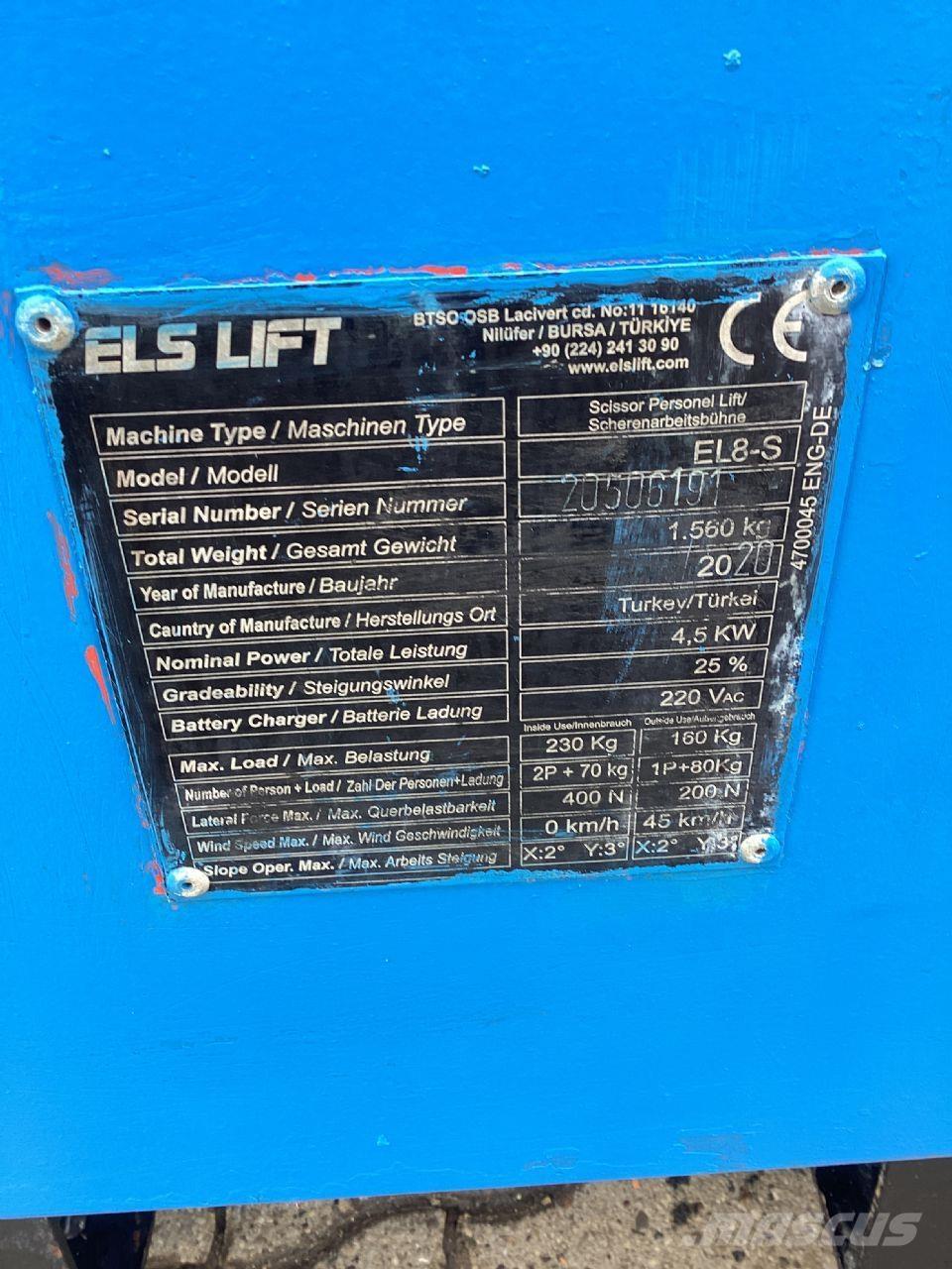 ELS LIFT EL8-S Scissor Lifts