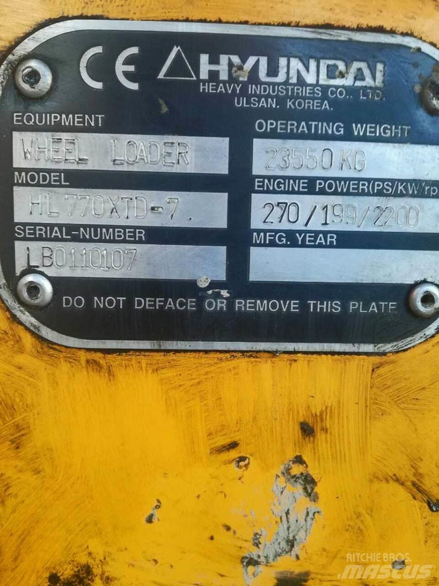 Hyundai HL770XTD-7 Wheel Loaders