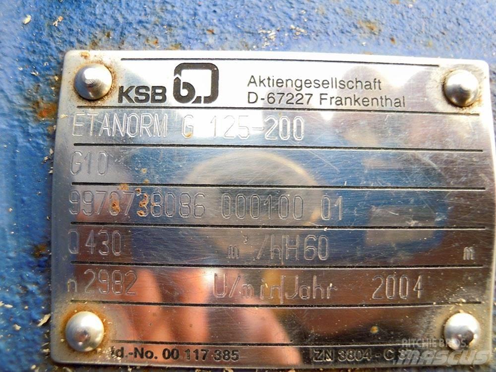 KSB ETANORM G 125-200 Water Pumps