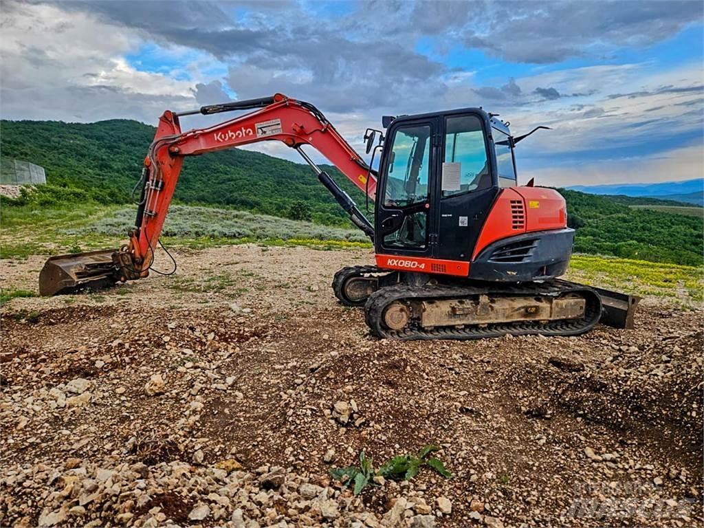 Kubota KX080-4 Mini Excavators <7t (Mini Diggers)