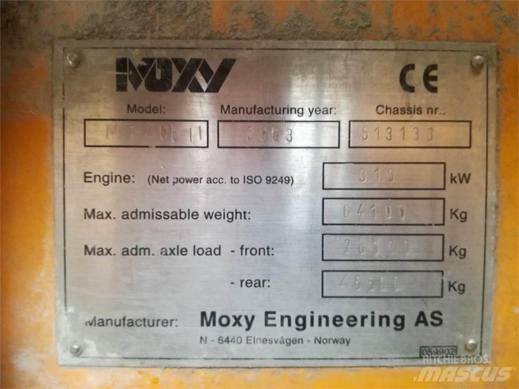 Moxy MT 40B Articulated Dump Trucks (ADTs)