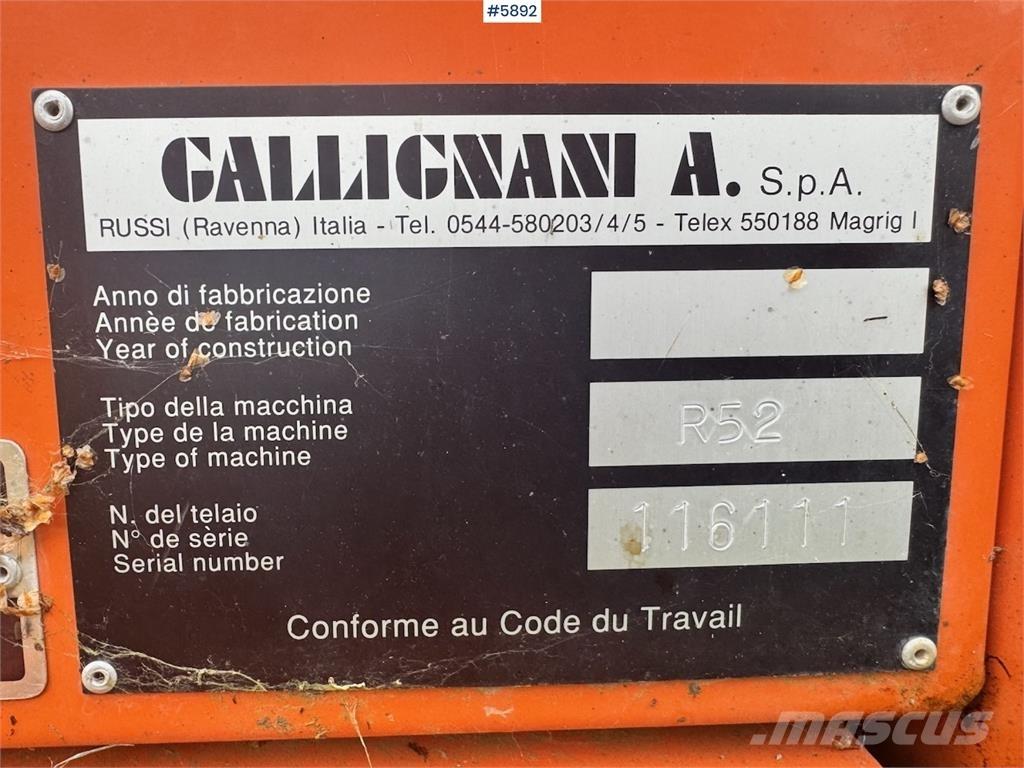 Callignani R52 Other harvesting equipment