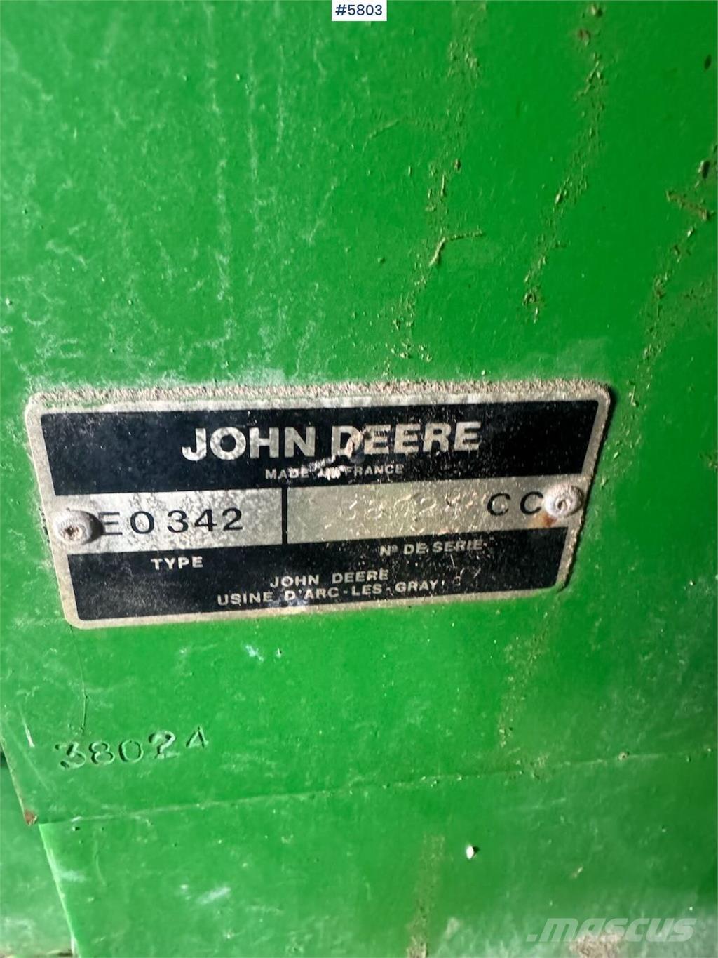 John Deere 342 Other harvesting equipment