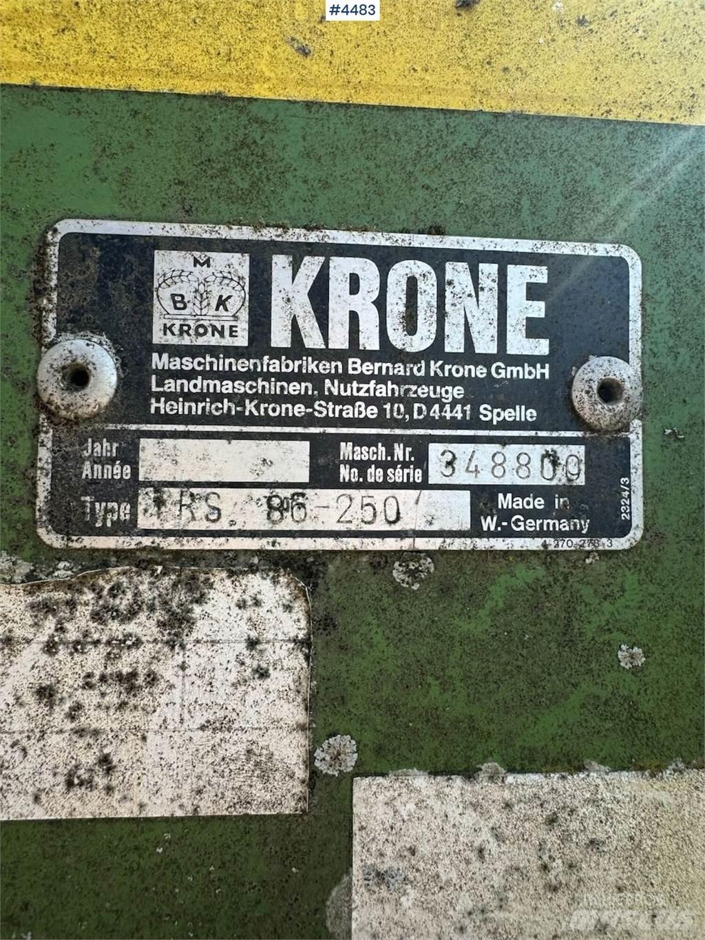 Krone TRS 86 Other Tillage Machines And Accessories