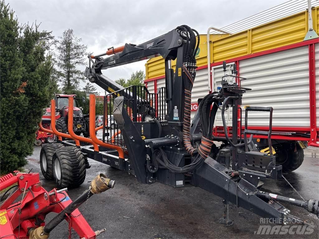 BMF 10T2+750Kran Forest trailers