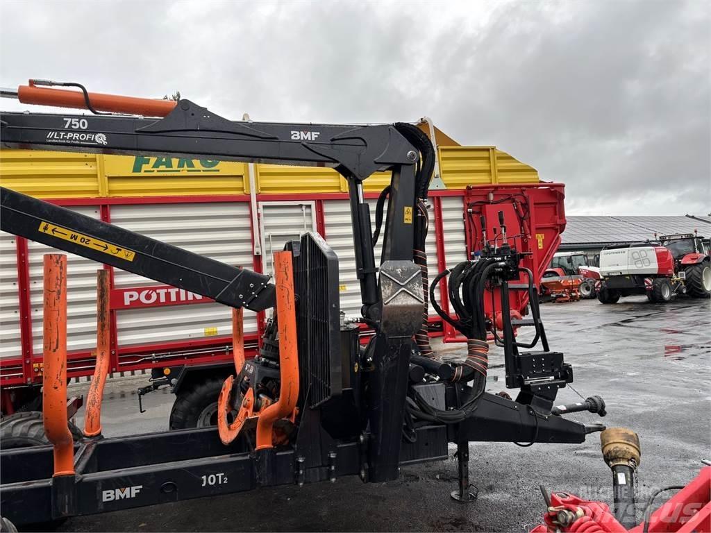 BMF 10T2+750Kran Forest trailers