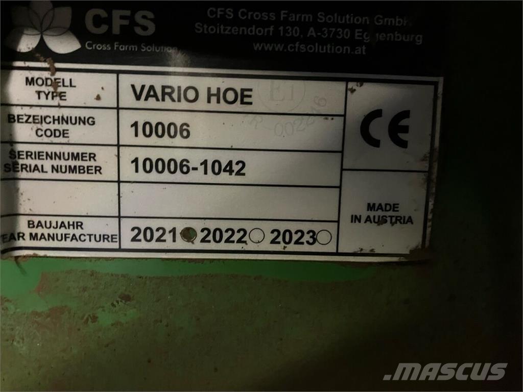  CFS VarioHoe Other Sowing Machines And Accessories
