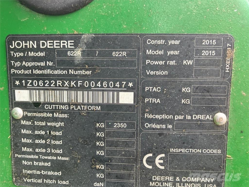 John Deere W660 HM Combine Harvesters