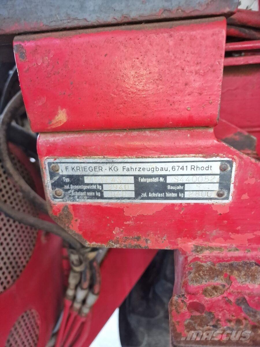  Krieger KVE 4S Grape Harvesting Machines