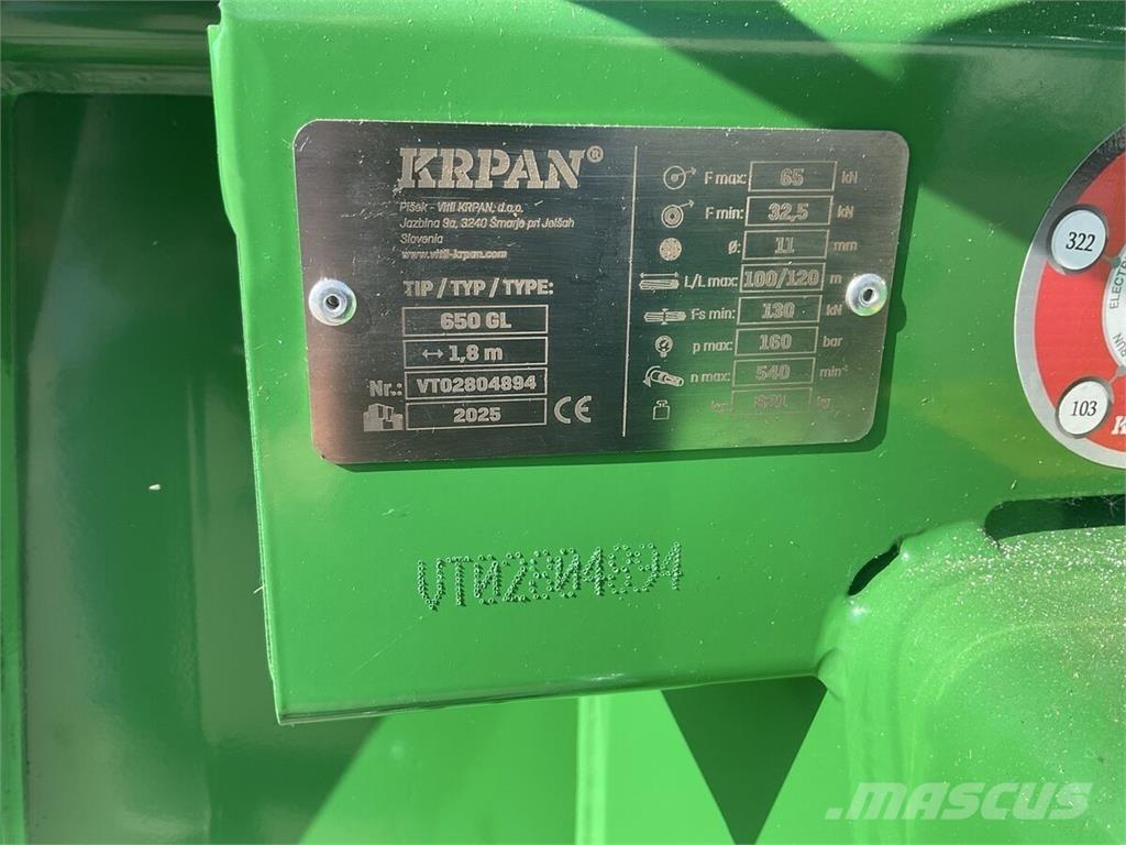Krpan 650GL Winches
