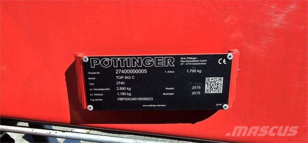Pöttinger TOP 842C Swathers/ Windrowers